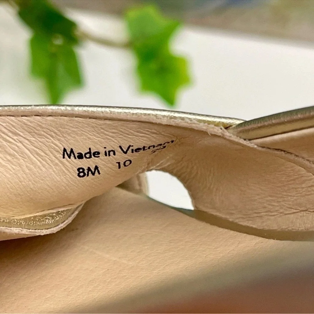 Jack Rogers Palmer Crisscross Wedge Espadrille In Gold Size 8